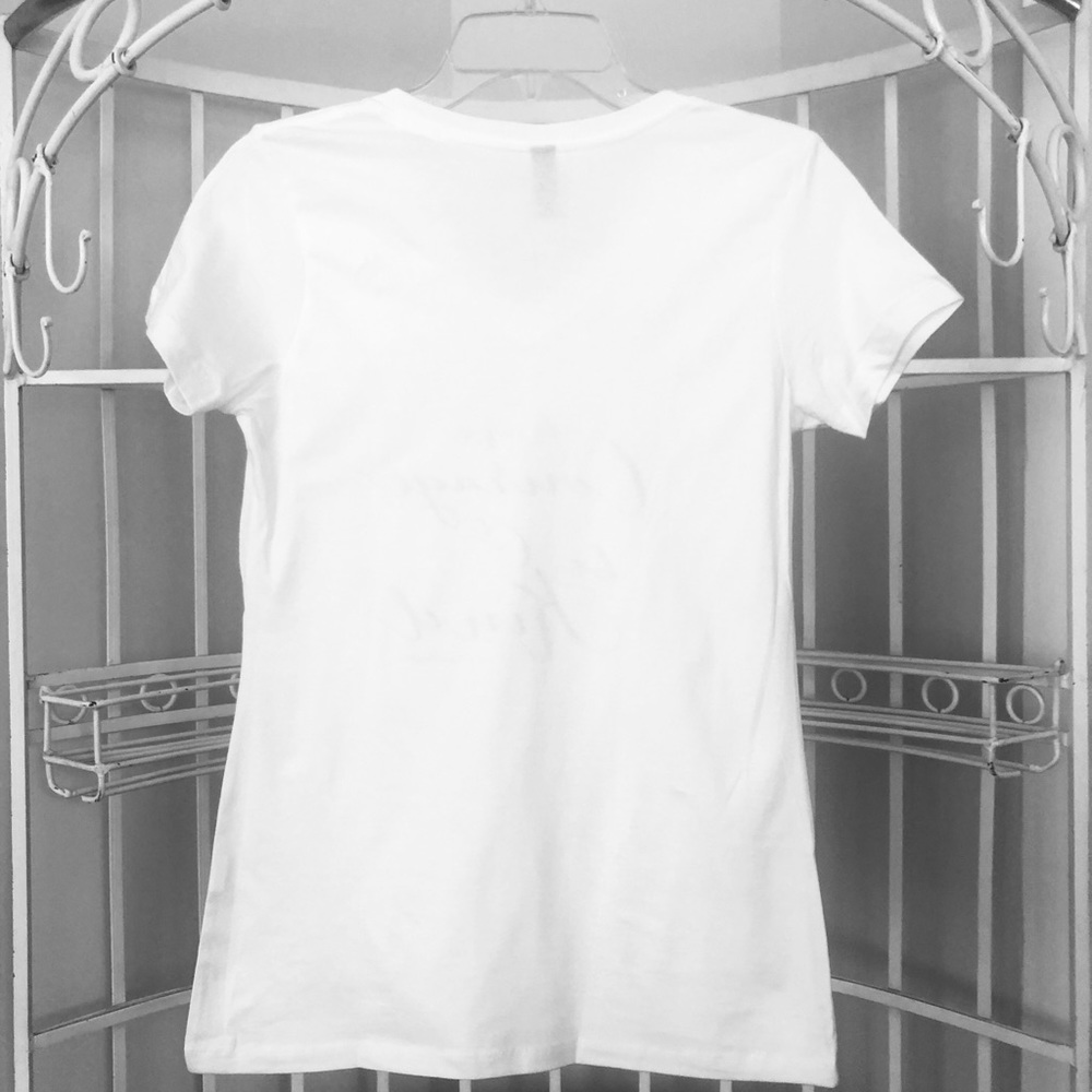 New White Tee Shirt, “Have Courage & Be Kind” - Picture 5 of 7
